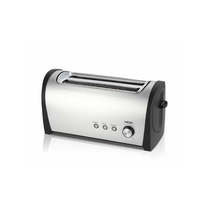 Tostador Haeger TO14D010A, desayuno plus 1400w 2 b