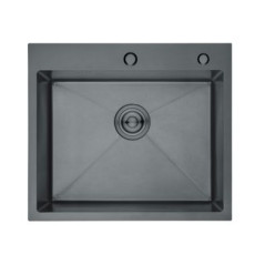 Fregadero Nova PADUA5545N, 1C 50X54, Inox negro
