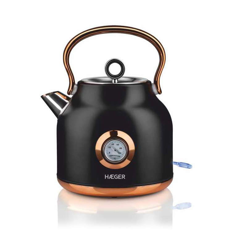 Hervidor Haeger EK22B024A, electrico deco black