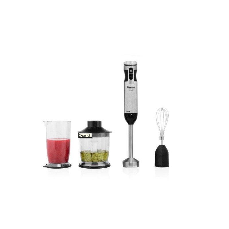 Batidora Brazo Tristar MX4829, SET, INOX, 1000W